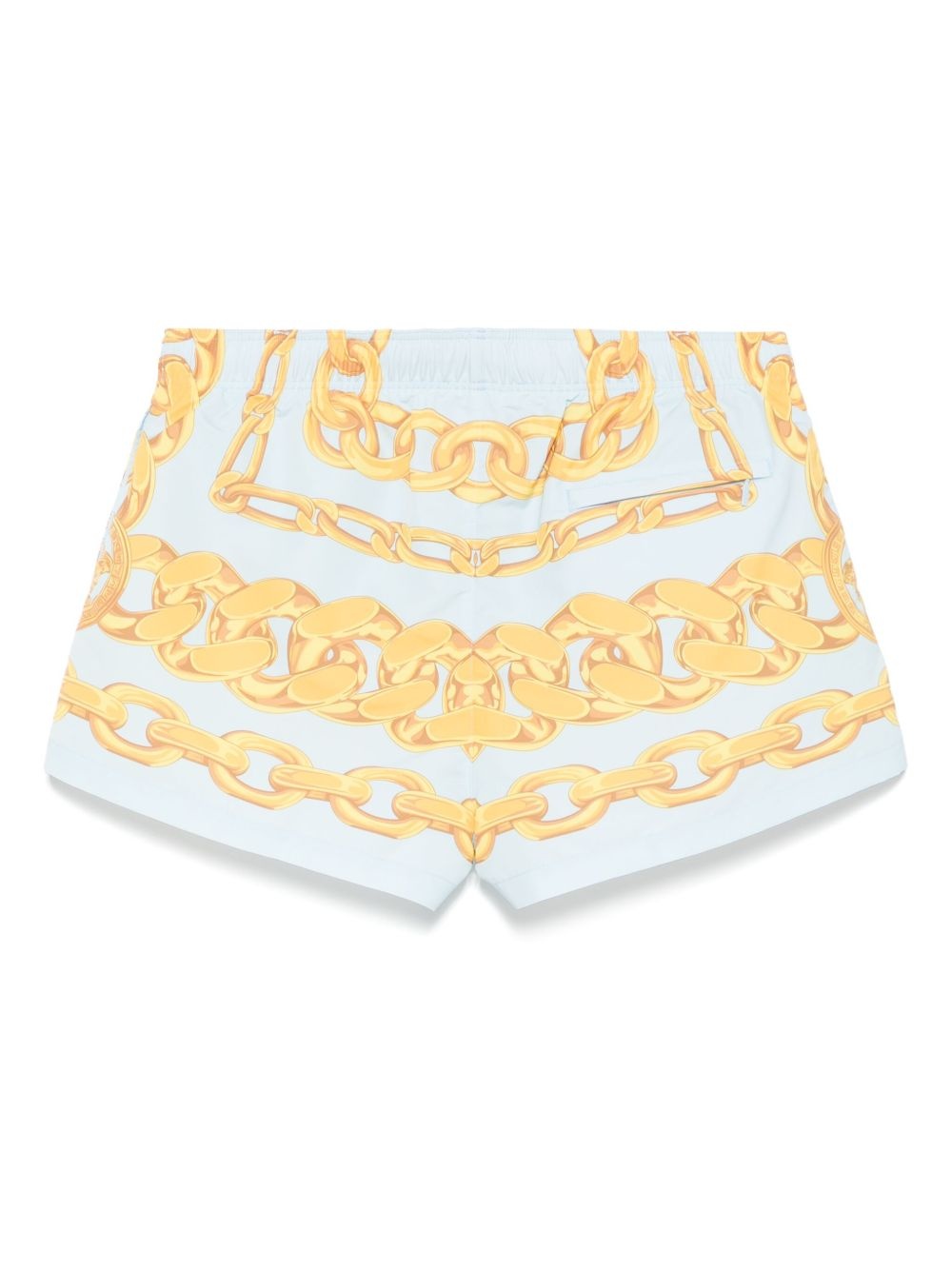 Medusa Chain-print swim shorts - 2