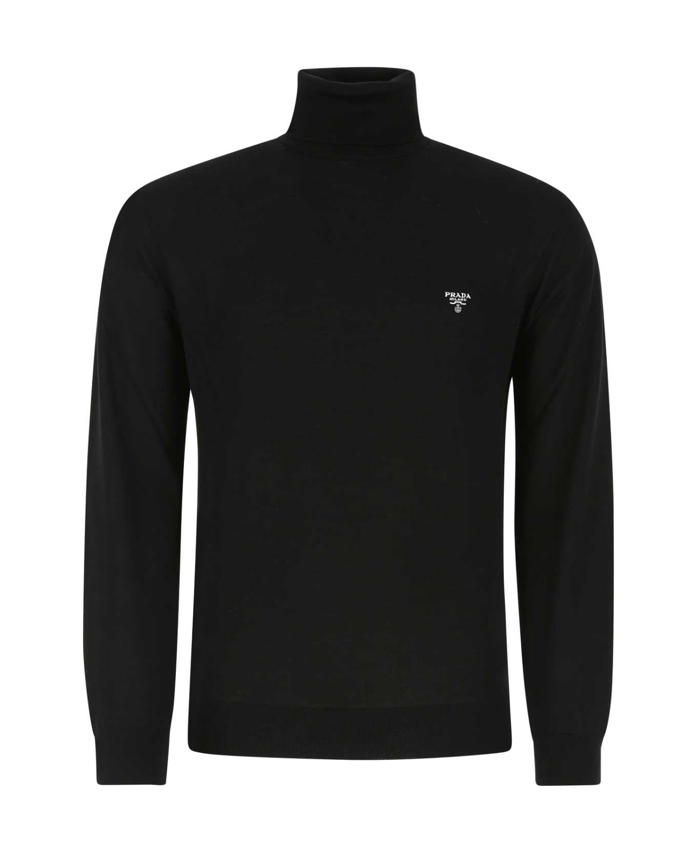 Black Wool Sweater - 1