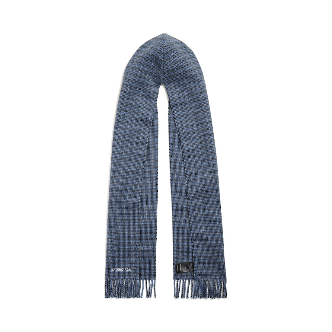 Men's Hooded Scarf in Blue - 2