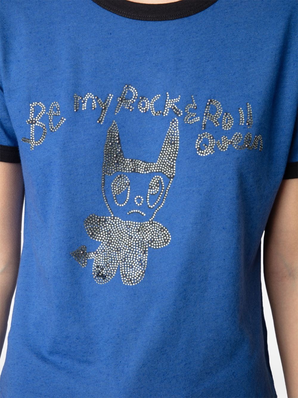 crystal-embellished T-shirt - 6