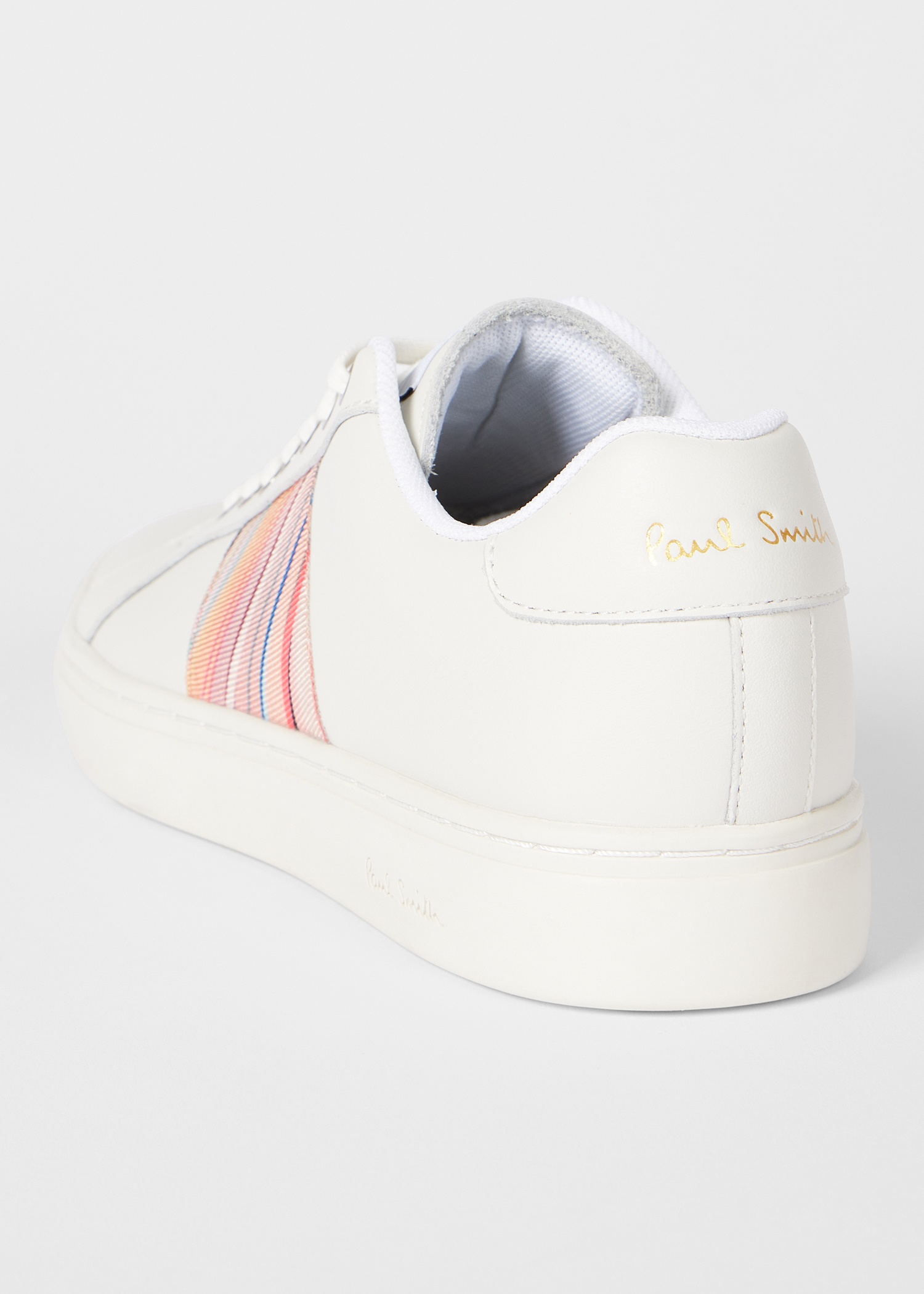 Women's White Leather 'Dusky Swirl' 'Lapin' Trainers - 5