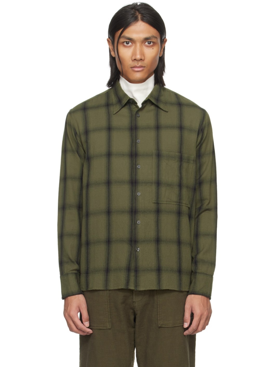Khaki Square Pocket Shirt - 1