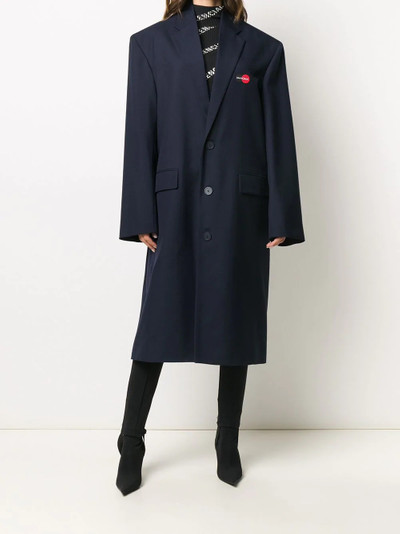 BALENCIAGA Uniform boxy-fit coat outlook