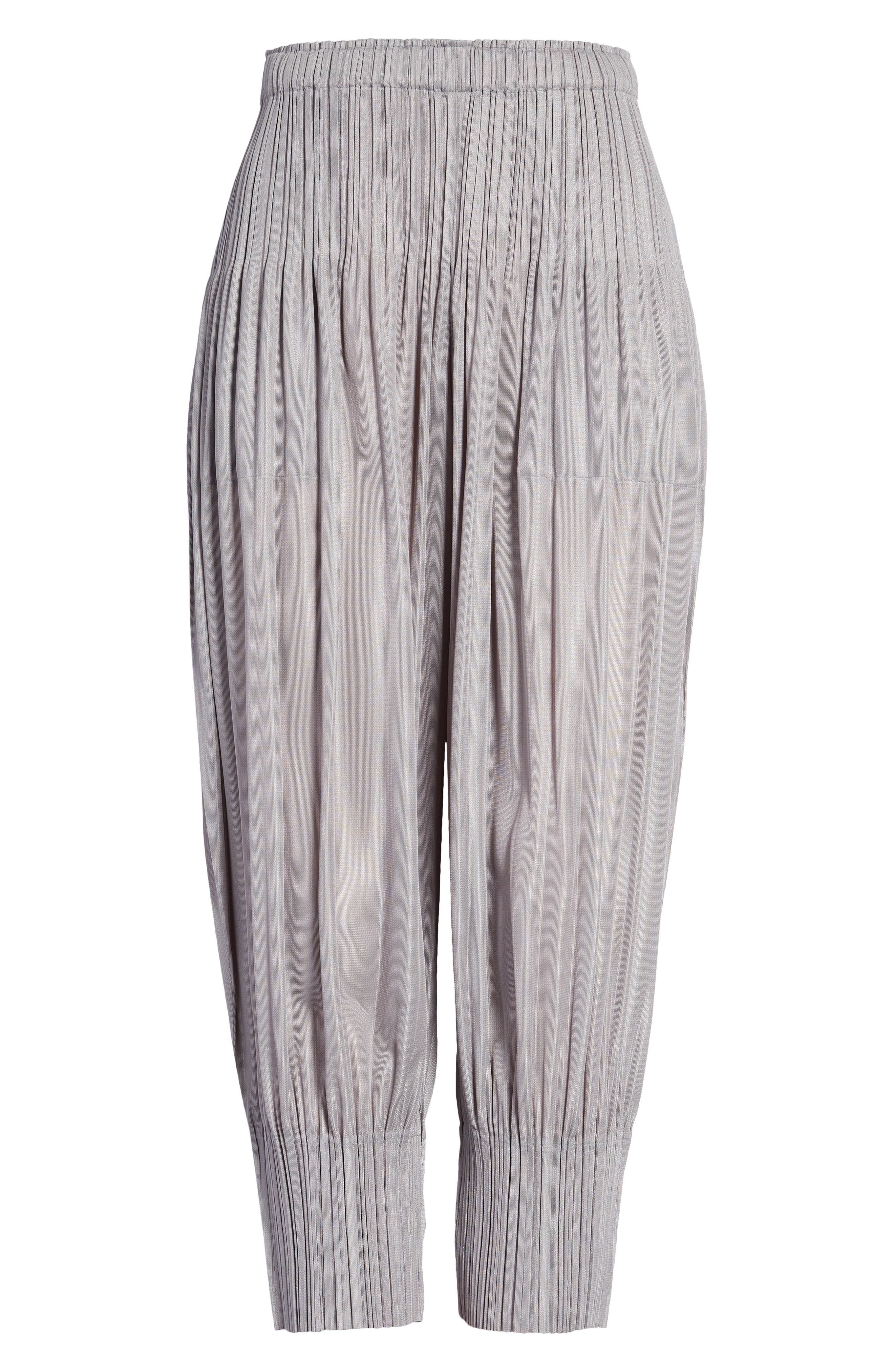 Pleats Please Issey Miyake Fluffy Basics Pants in Cool Grey at Nordstrom - 5
