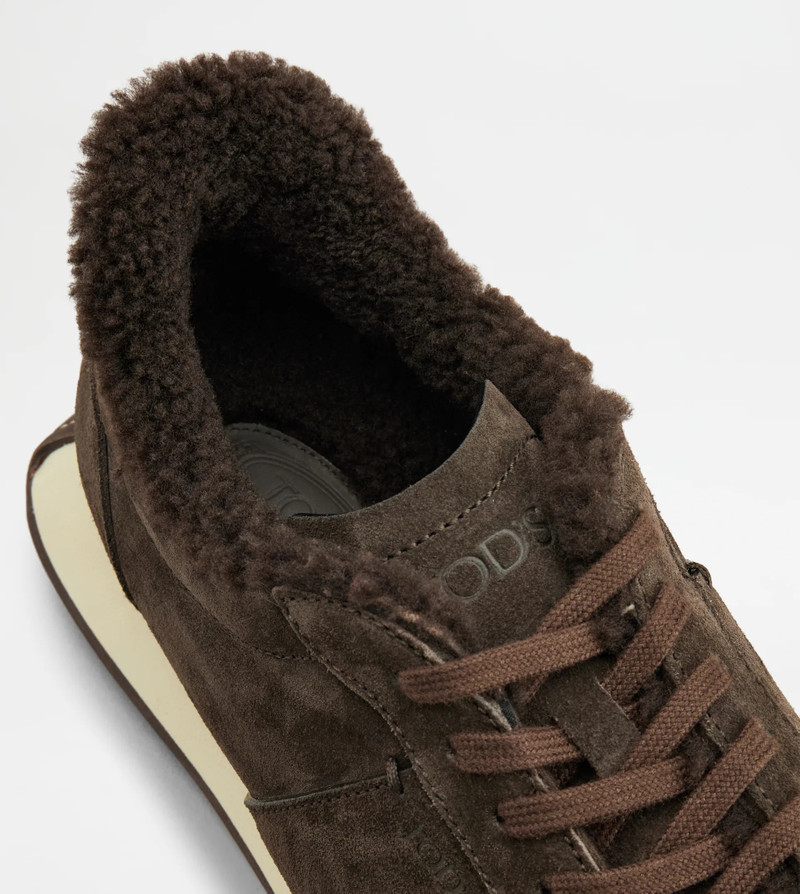 T VINTAGE SNEAKERS IN SUEDE - BROWN 5