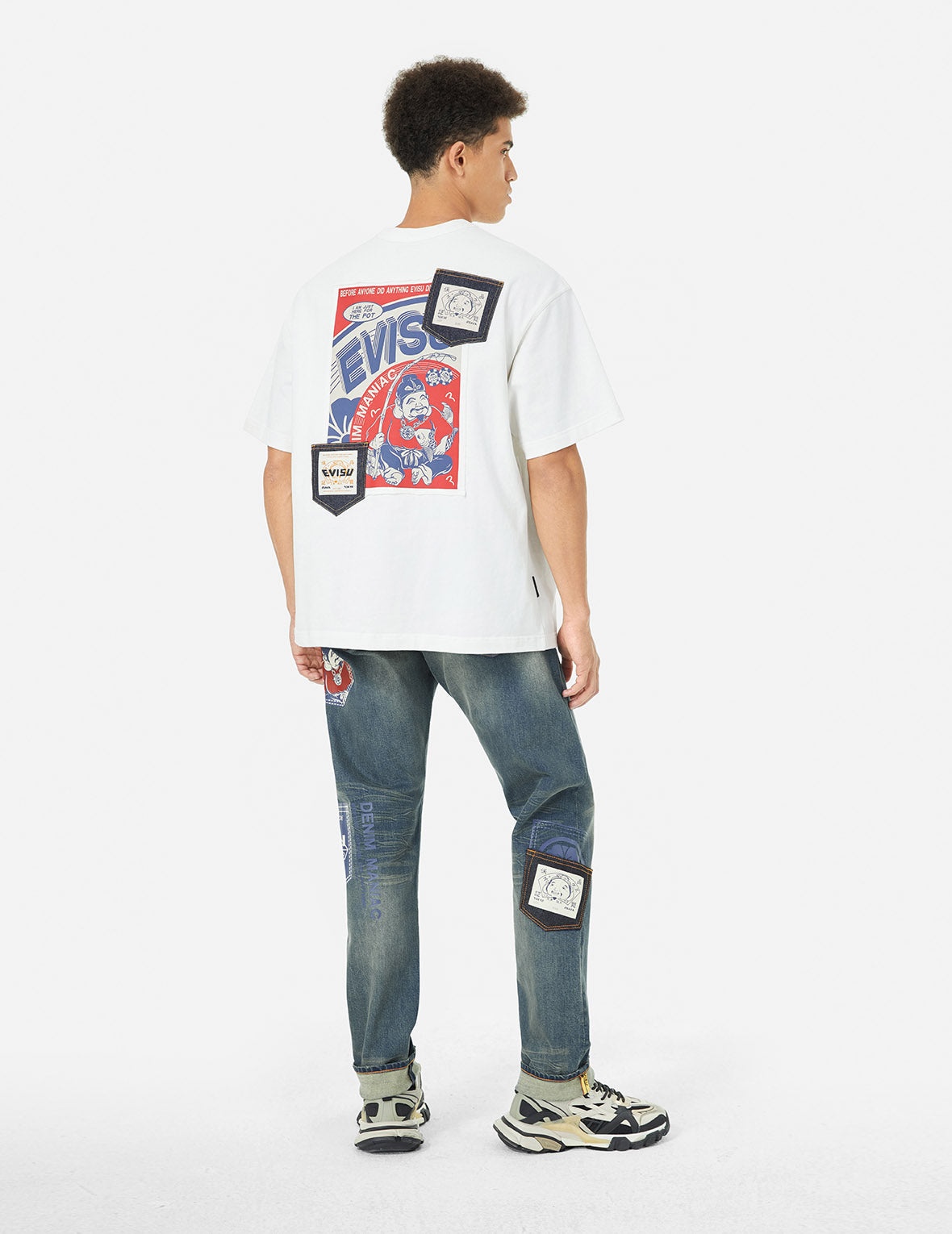 Ebisu Print and Multi-Pocket Carrot Fit Jeans #2017 - 3