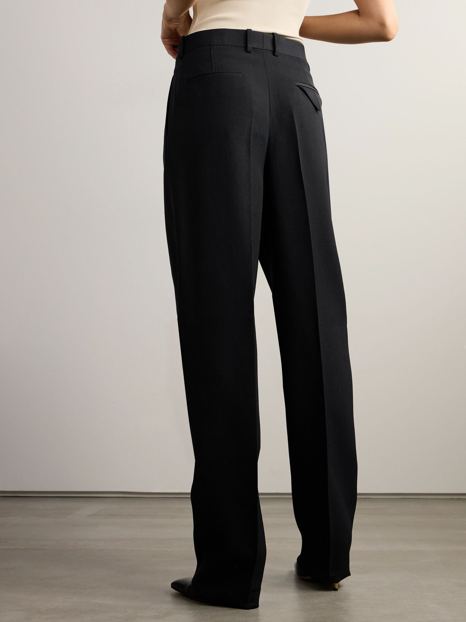 Grain de poudre wide-leg pants Black - 4