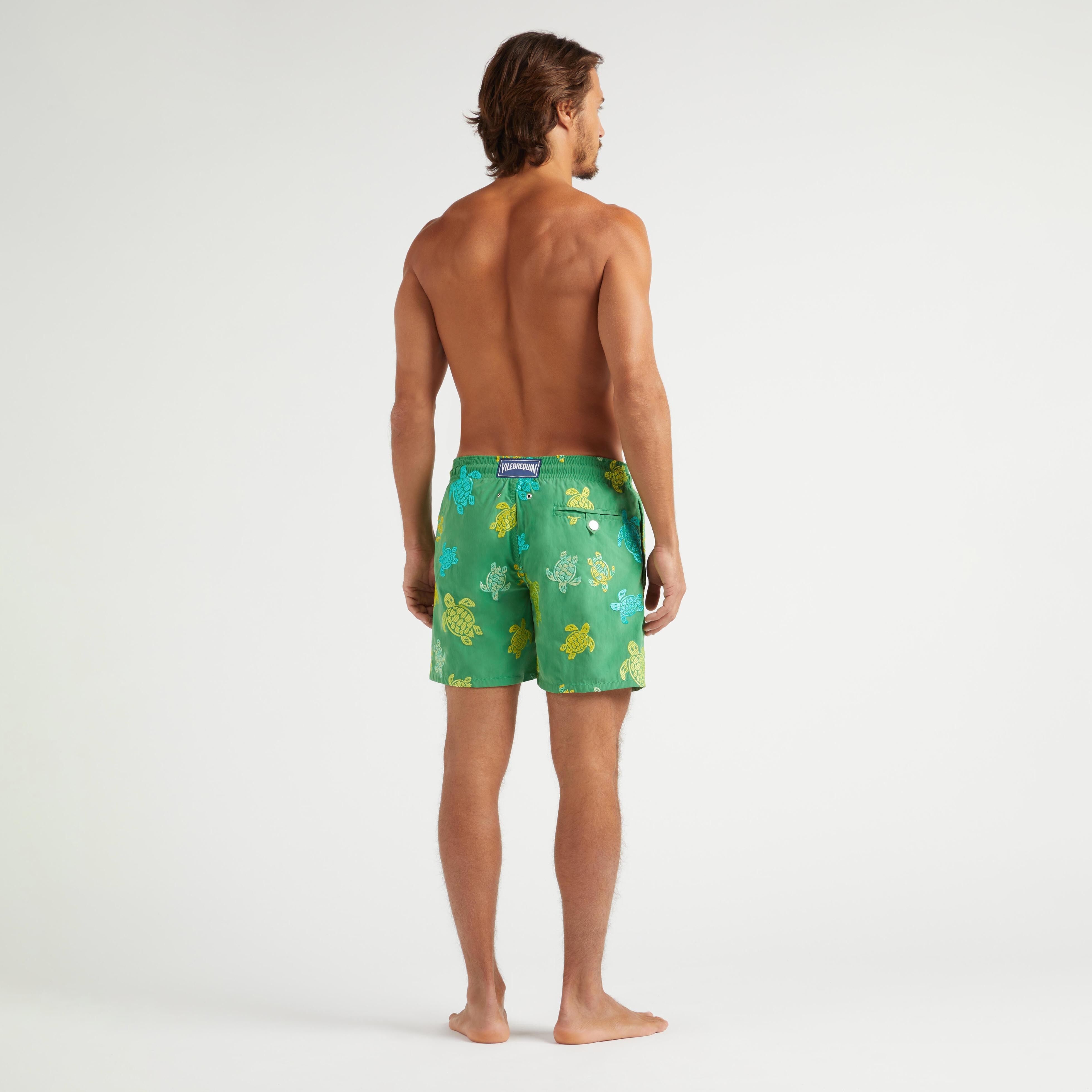 Men Swim Shorts Embroidered Tortue Multicolore - Limited Edition - 4
