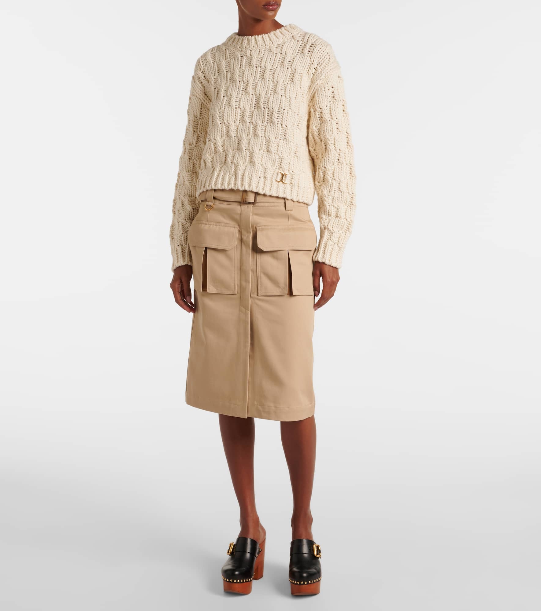 Wool, silk, and cashmere sweater - 2