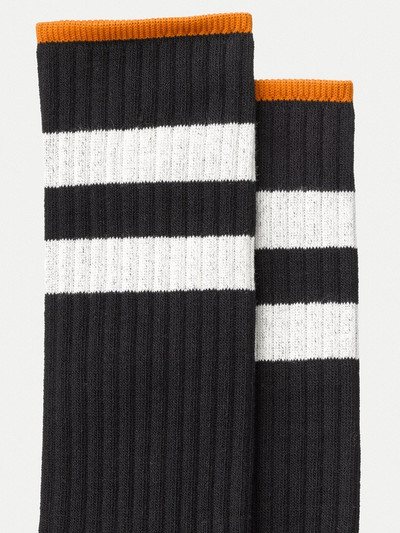 Nudie Jeans Amundsson Sport Socks Black/White outlook