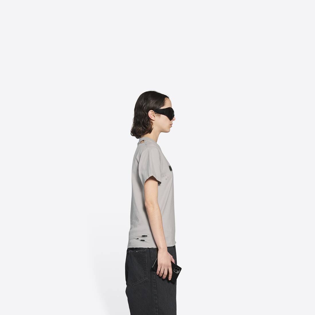 Blurry Small Fit T-shirt in Grey - 4