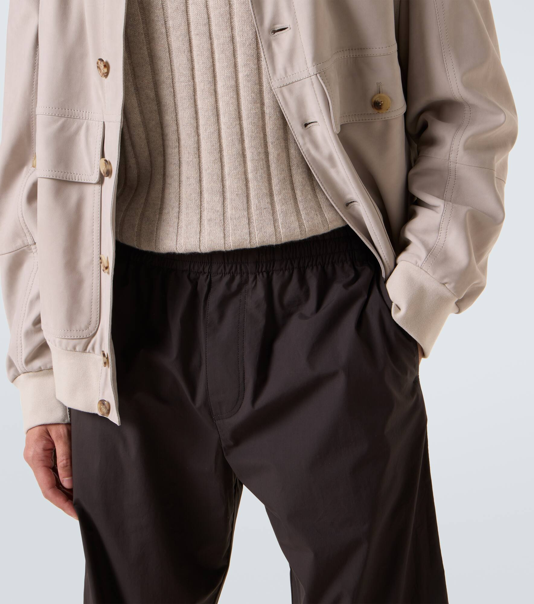 Cotton straight pants - 5