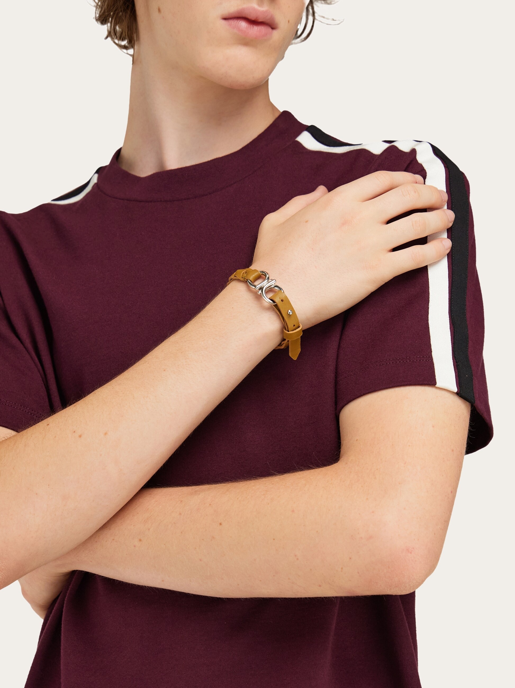 Braided Gancini bracelet - 3