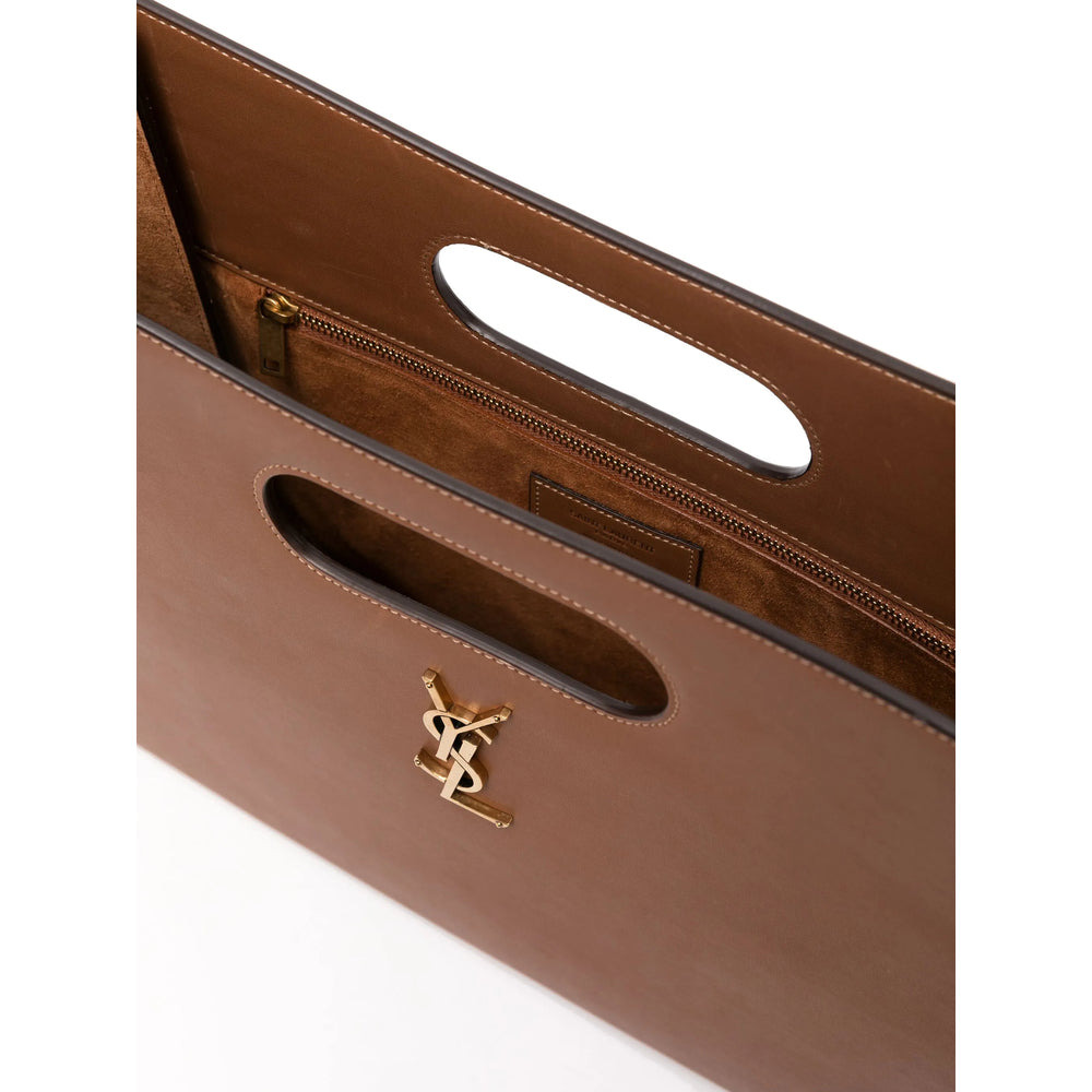 Saint Laurent Brown Tote Bags Women - 4