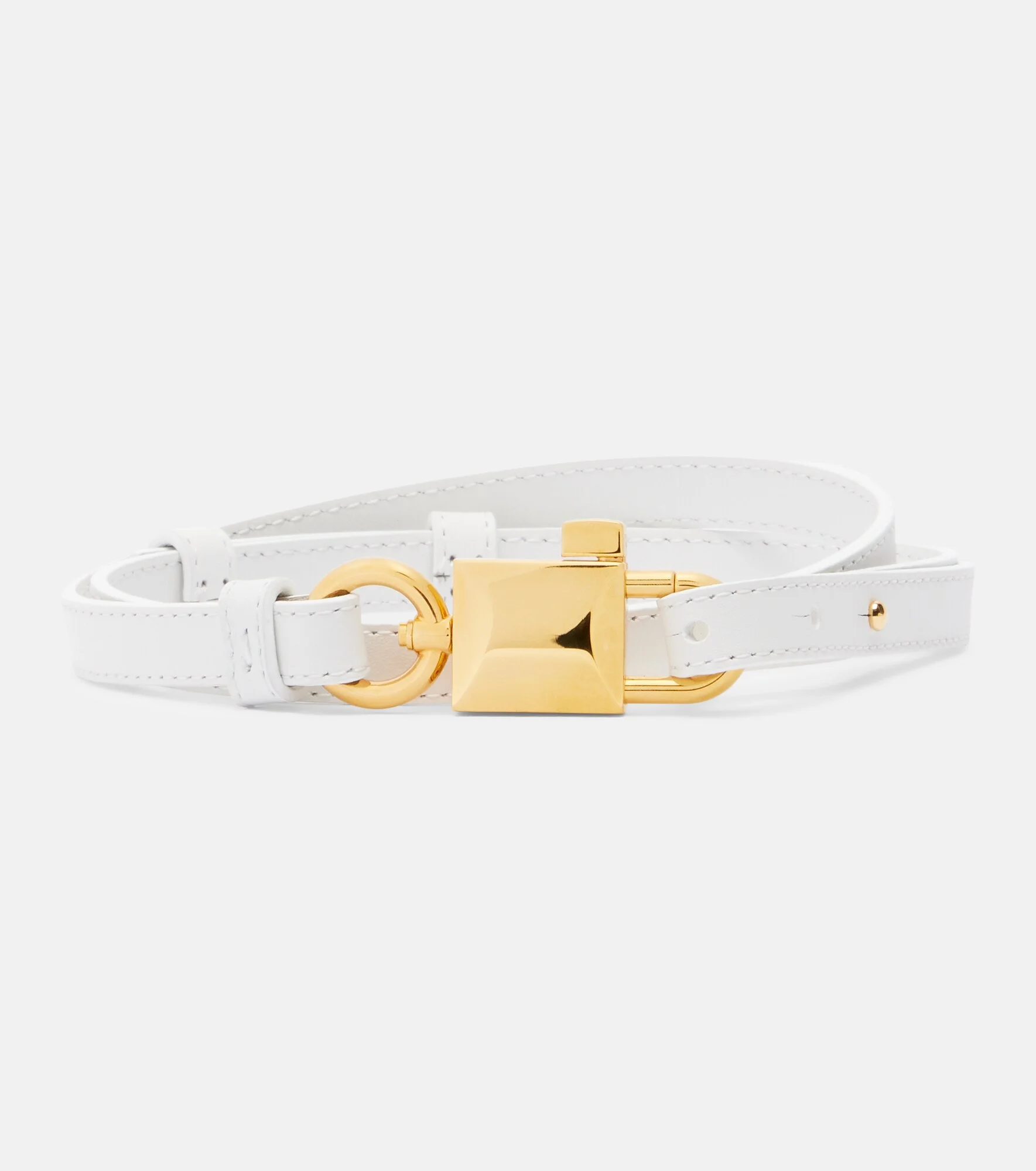 Lock leather belt - 1