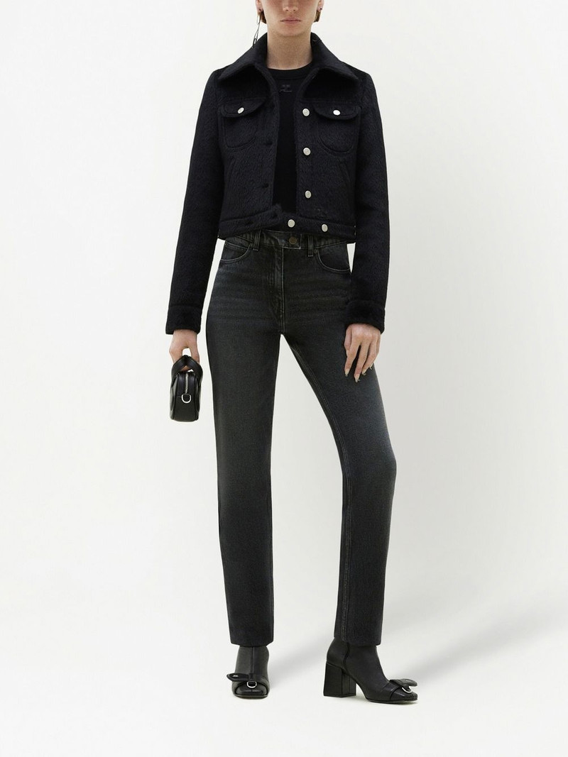 courrèges straight-leg denim trousers outlook