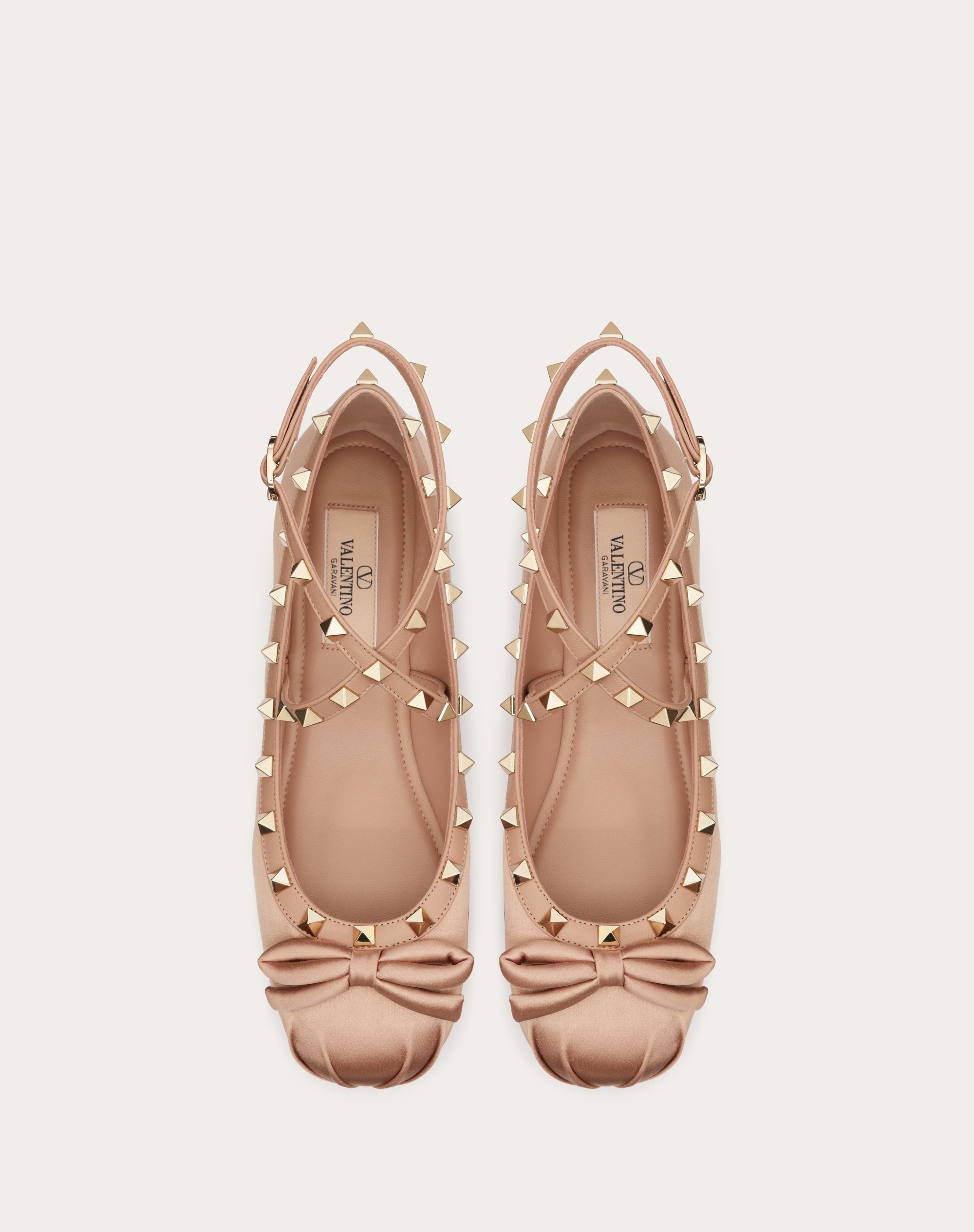 ROCKSTUD SATIN BALLERINA - 4