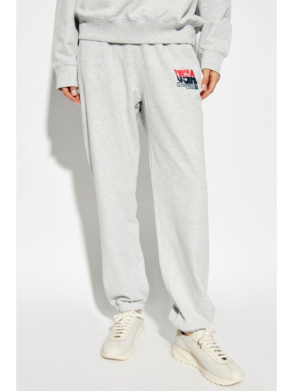 logo-print elasticated trousers - 2
