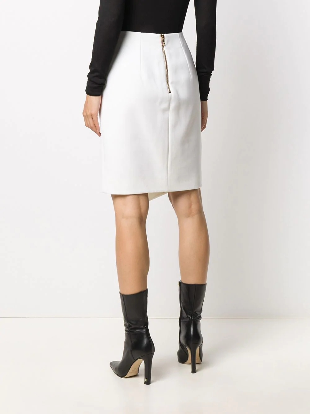 asymmetric wraparound skirt - 4