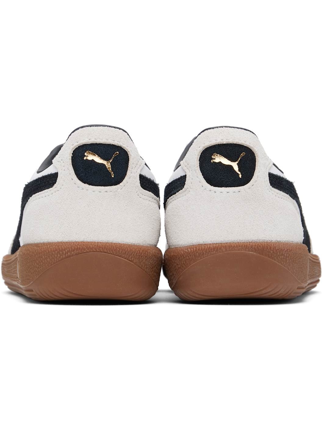 White & Gray Palermo Leather Sneakers - 2