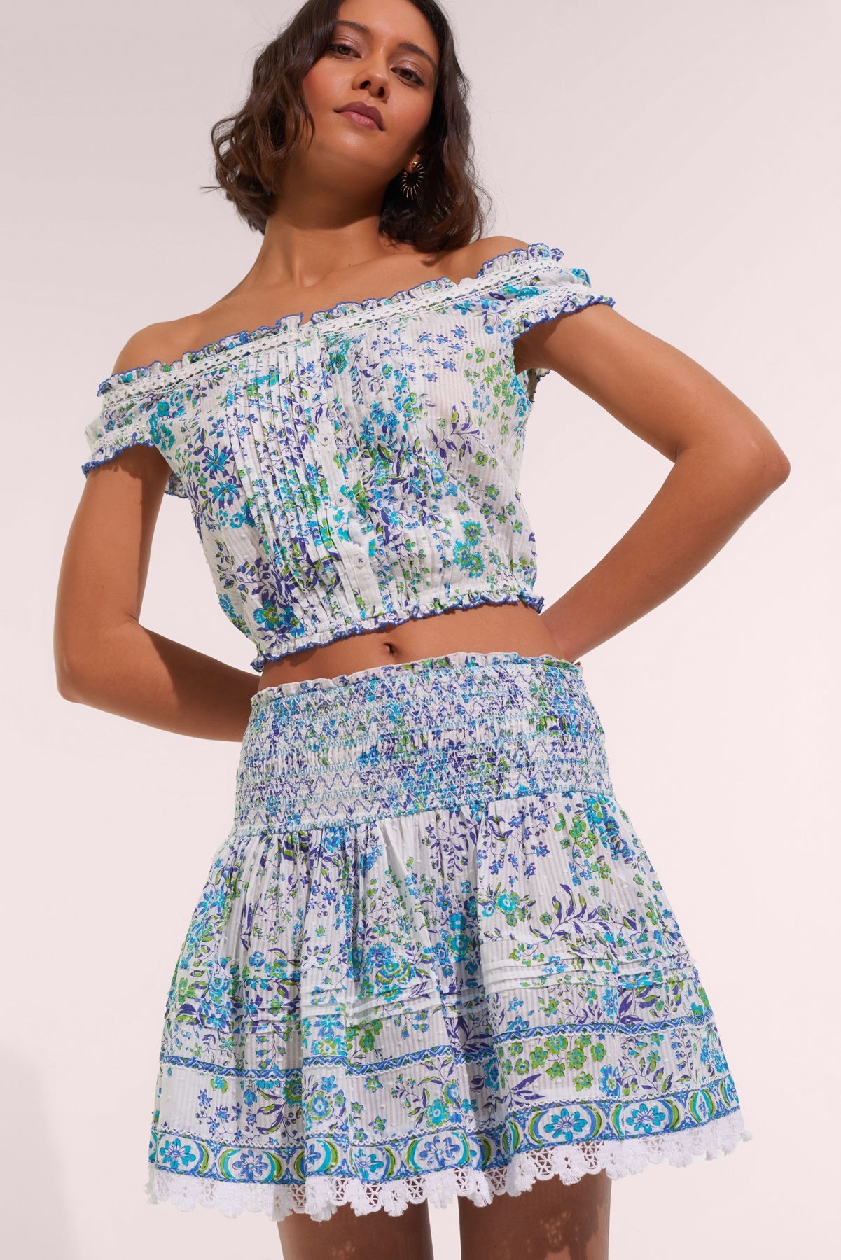 Mini Skirt Galia - Blue Queen Liberty - 1