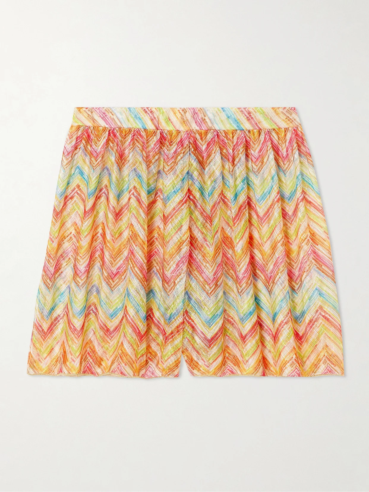 Mare Striped Crochet-knit Shorts - 1