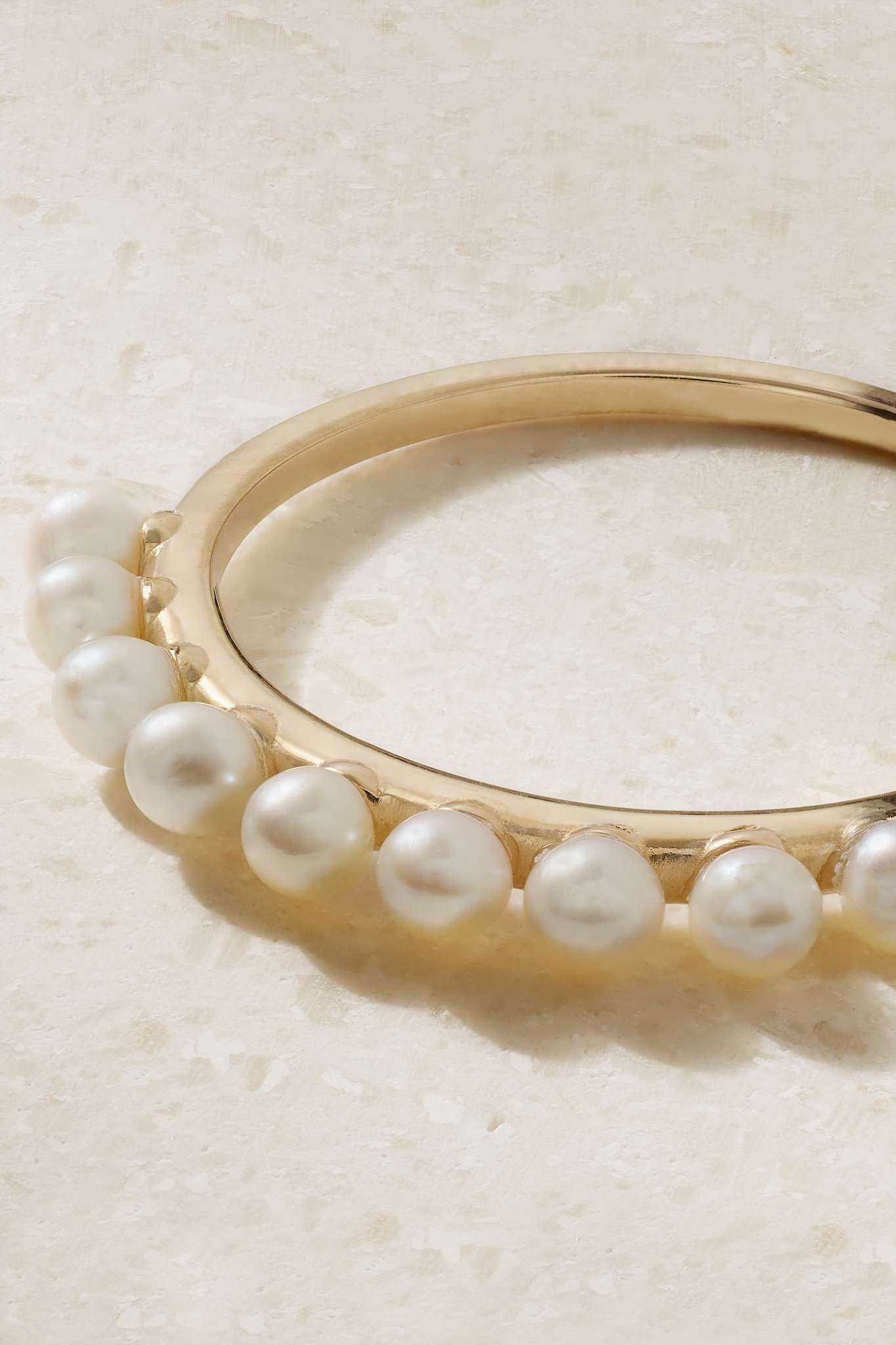 14-karat gold pearl ring - 4