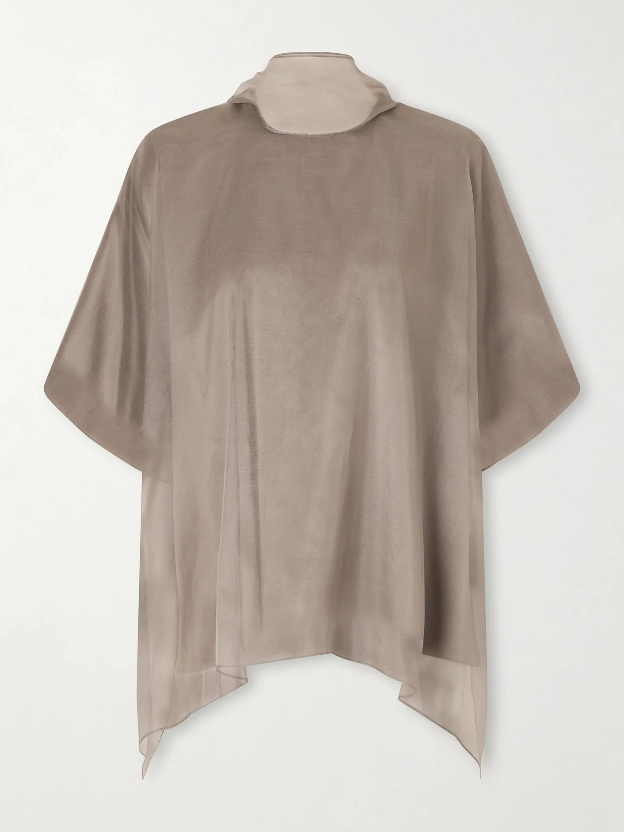 The Cali Tie-detailed Layered Silk-organza Blouse - 1