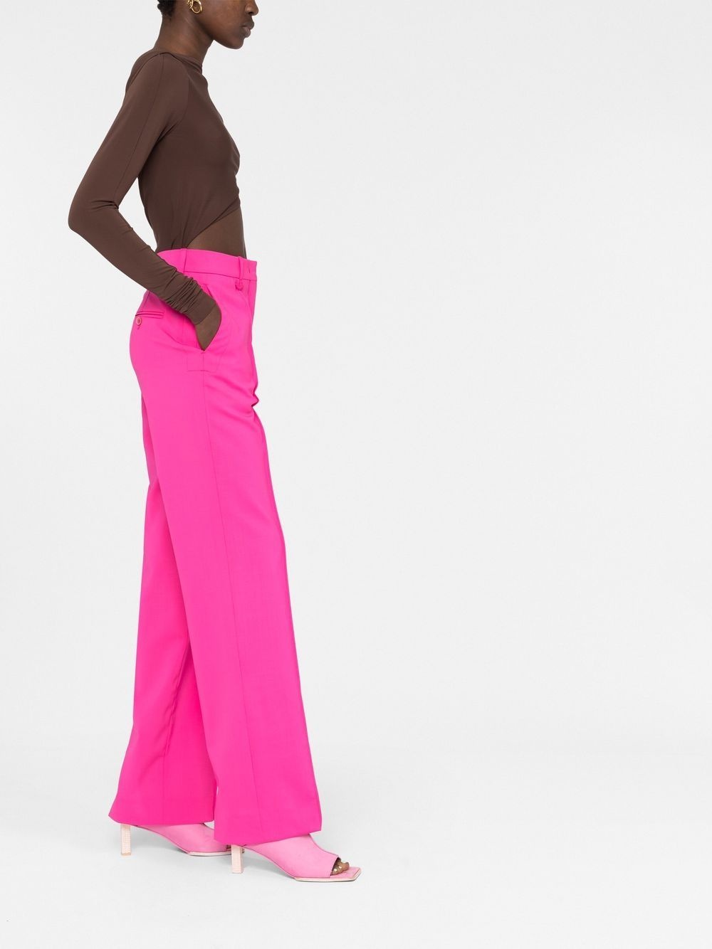 asymmetric cropped bodysuit - 4