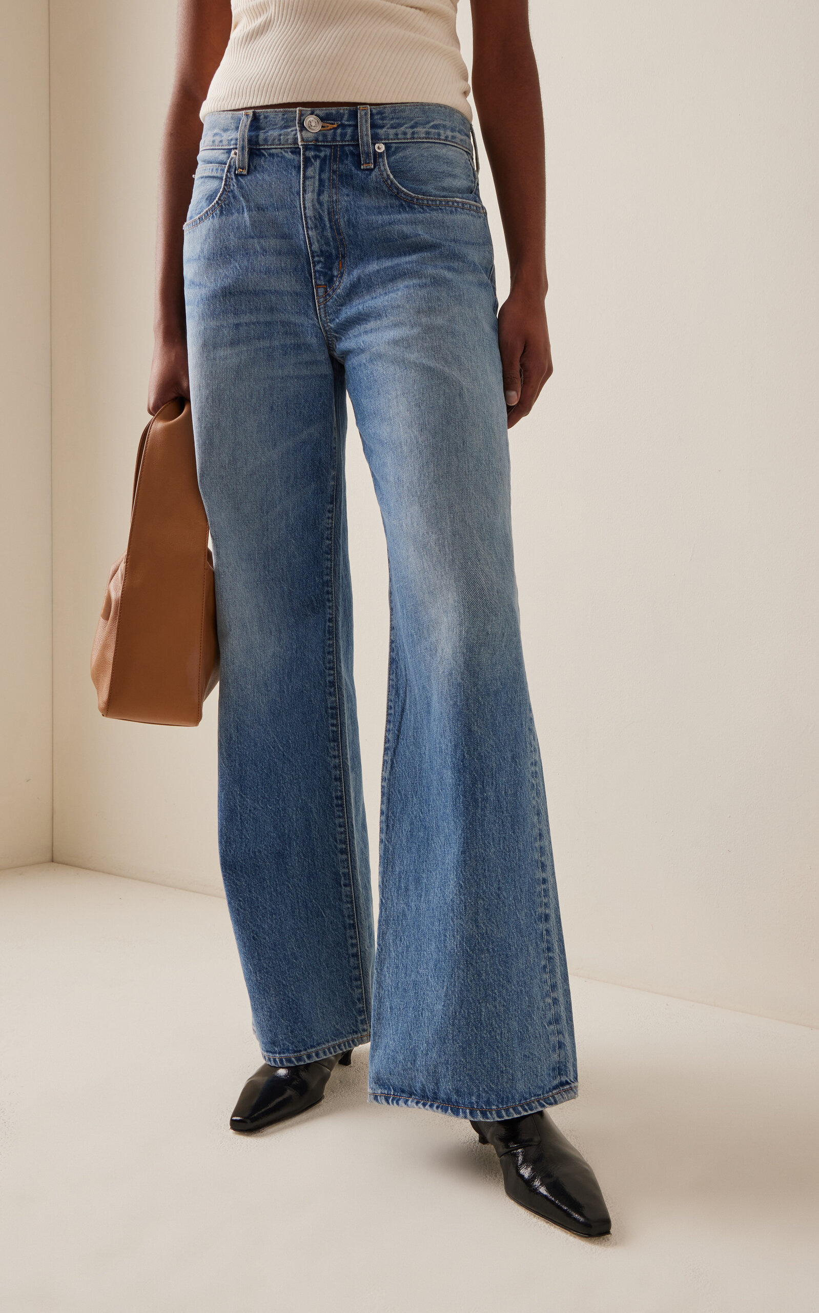 Selena Rigid High-Rise Wide-Leg Jeans medium wash - 3