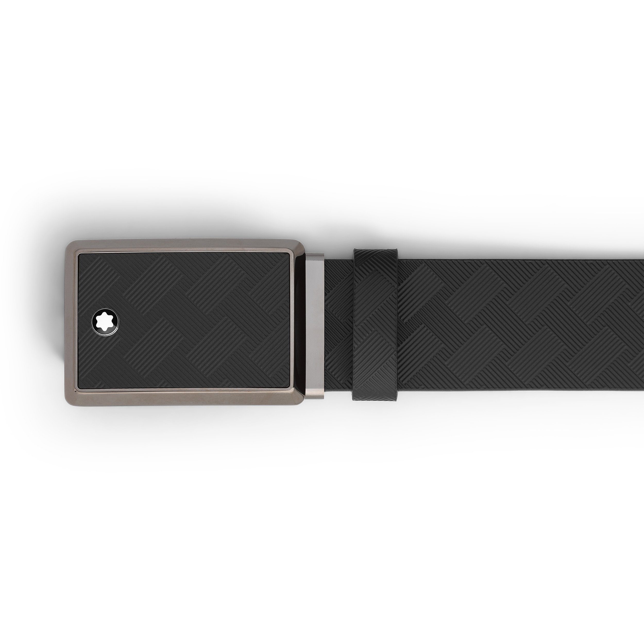 Black 35 mm leather belt - 3