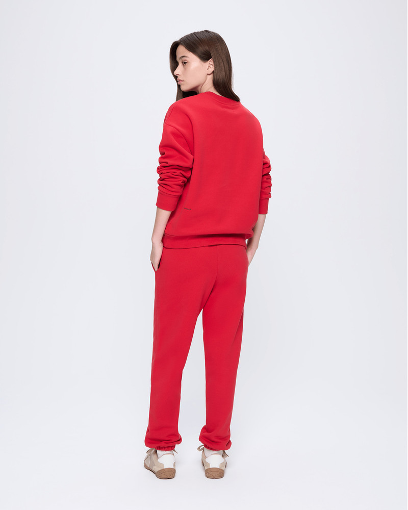 Womens 365 Heavyweight Track Pants - Goji Red 5