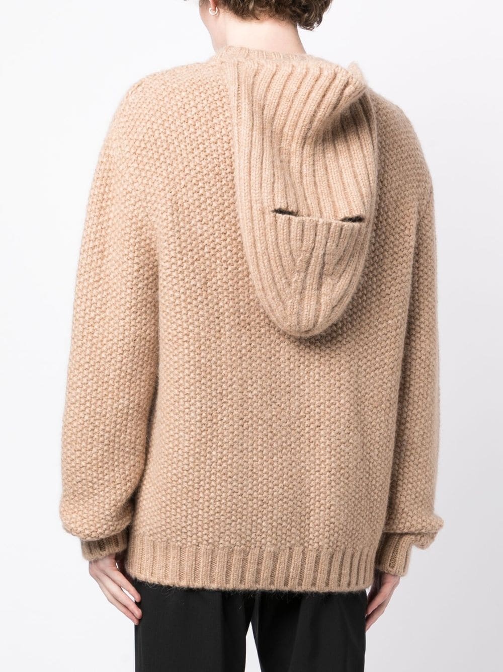 4G motif-embroidered balaclava jumper - 4
