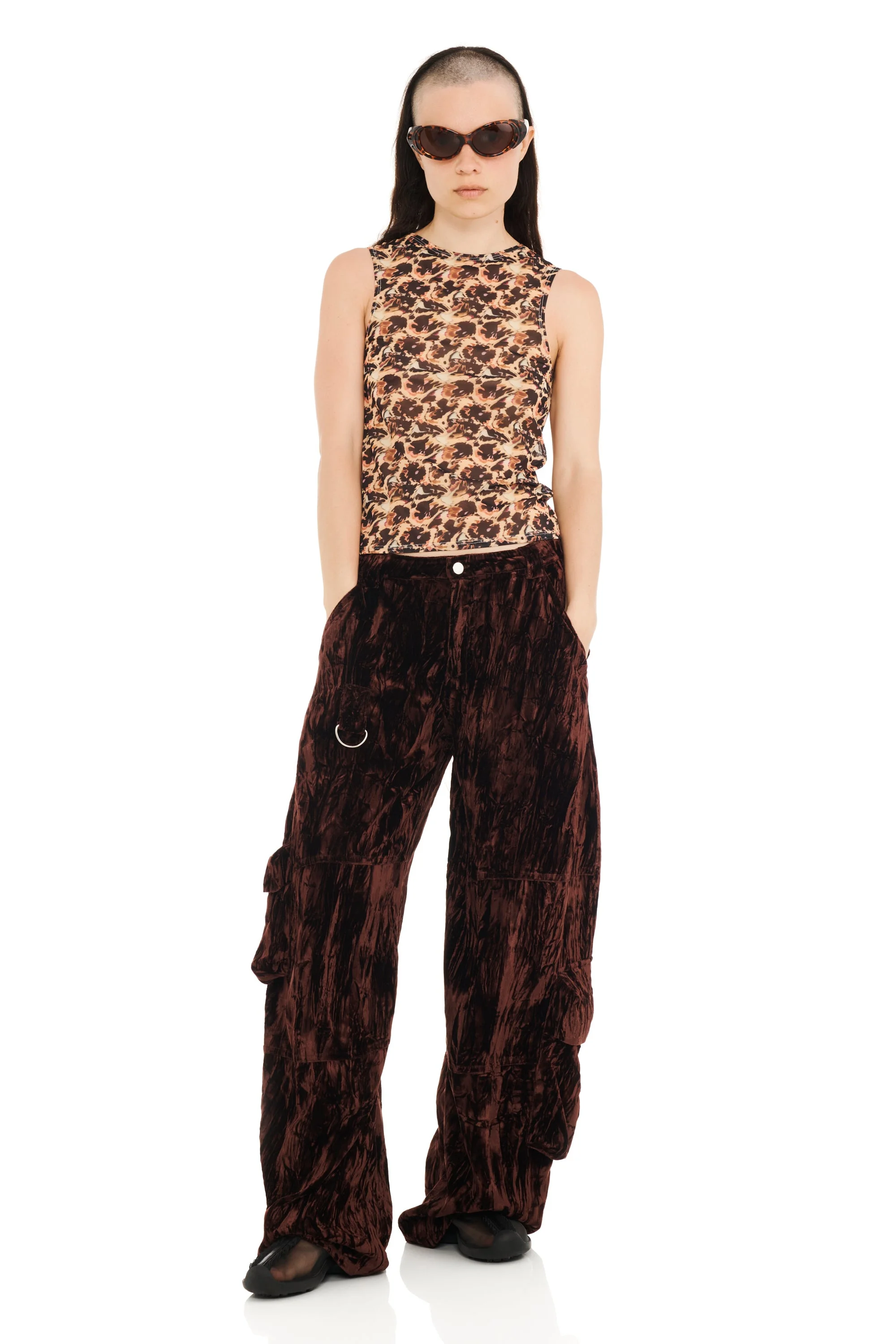 EARTH VELVET LAWN CARGO PANT - 1