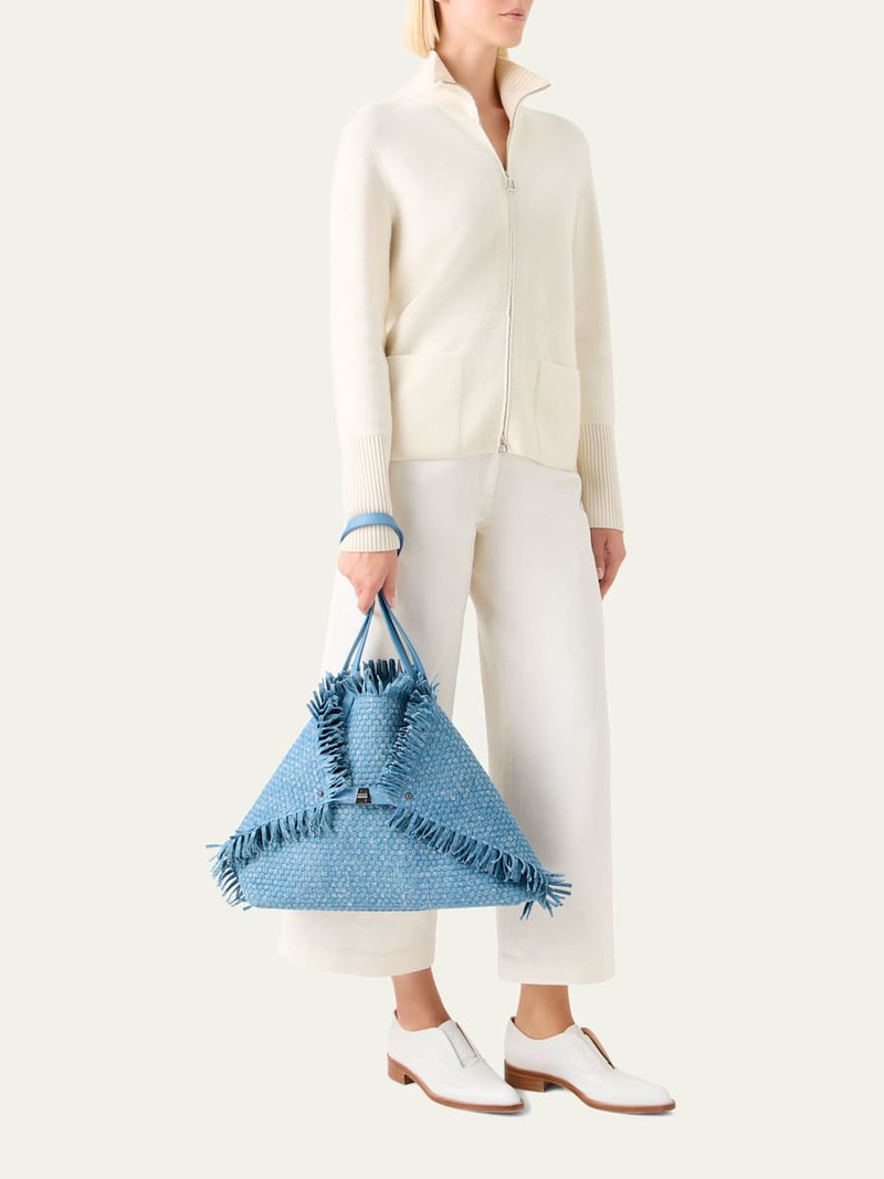 AKRIS Cashmere Pique Knit Cardigan Sweater outlook