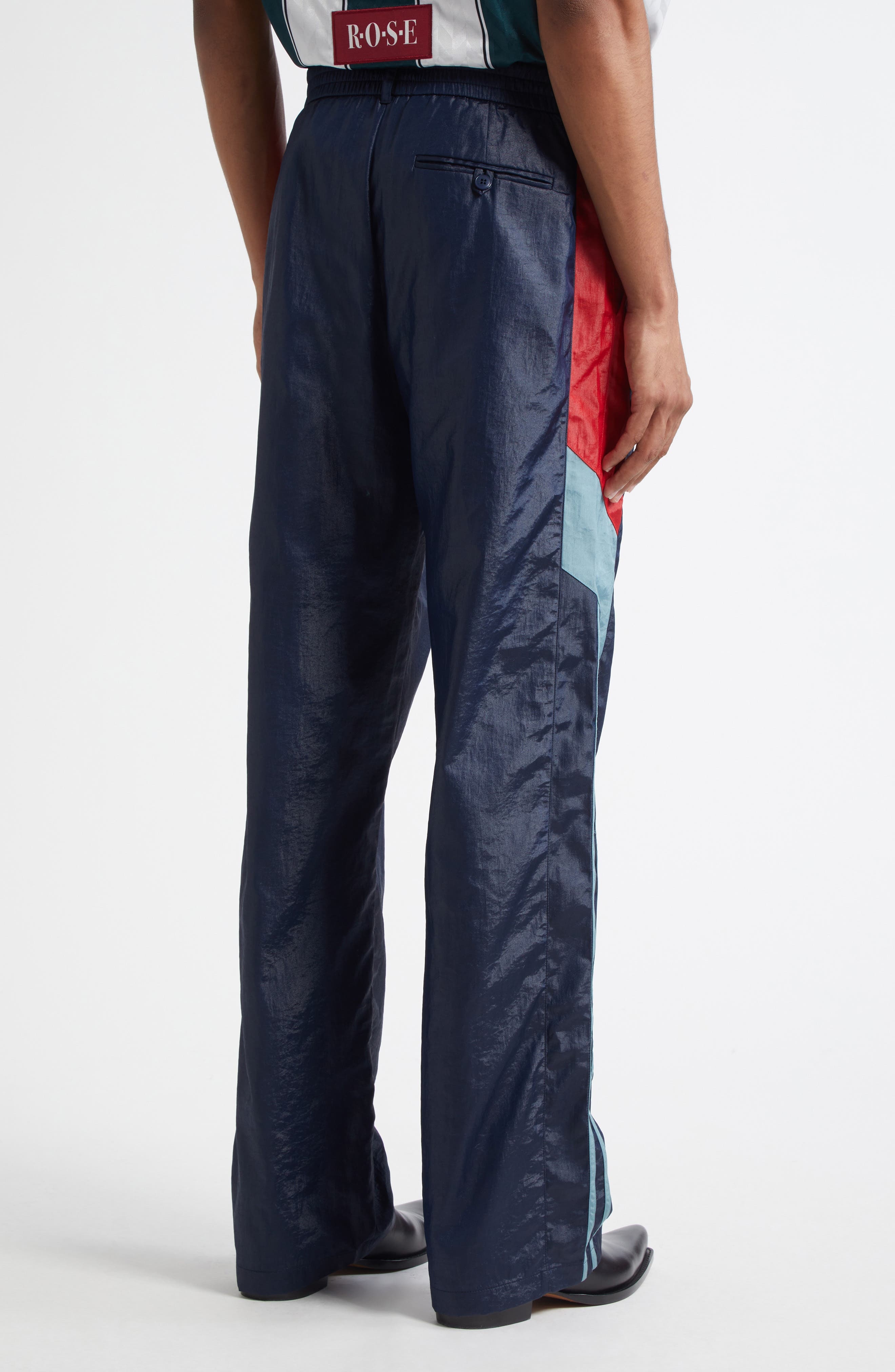 Martine Rose Nylon Track Pants in Blue Navy at Nordstrom - 3