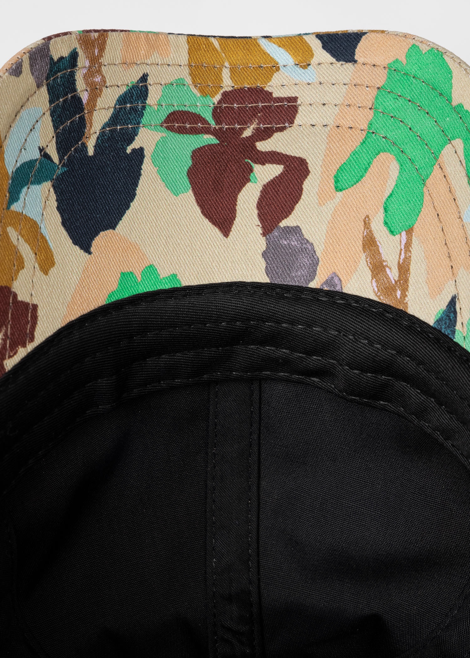 'Iris' Print Cotton Cap - 4
