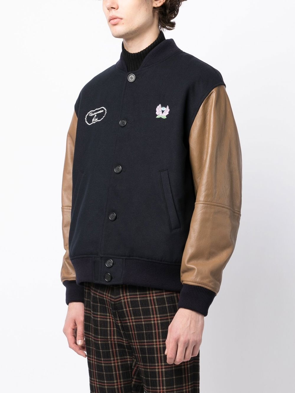 two-tone bomber jacket - 3