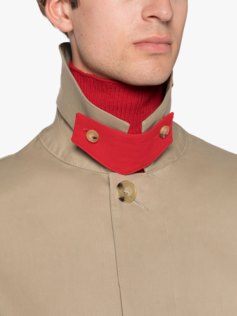 TARTAN CAMBRIDGE FAWN RAINTEC COTTON SHORT COAT 5