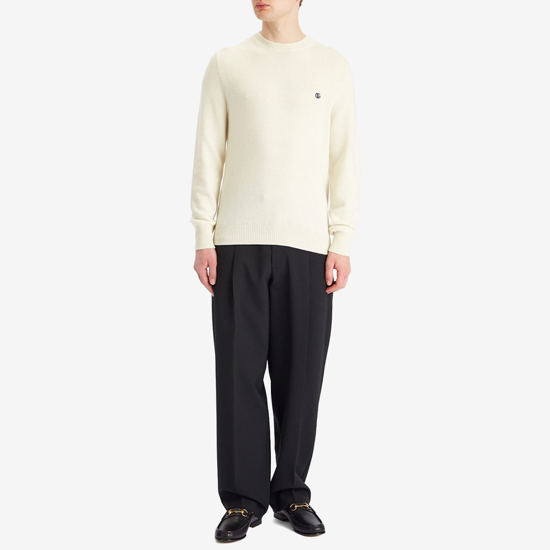 GUCCI Gucci Monogram Wool Cashmere Crew Knit outlook