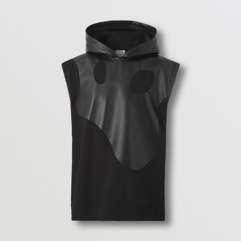 Monster Graphic Cotton and Lambskin Hoodie 1
