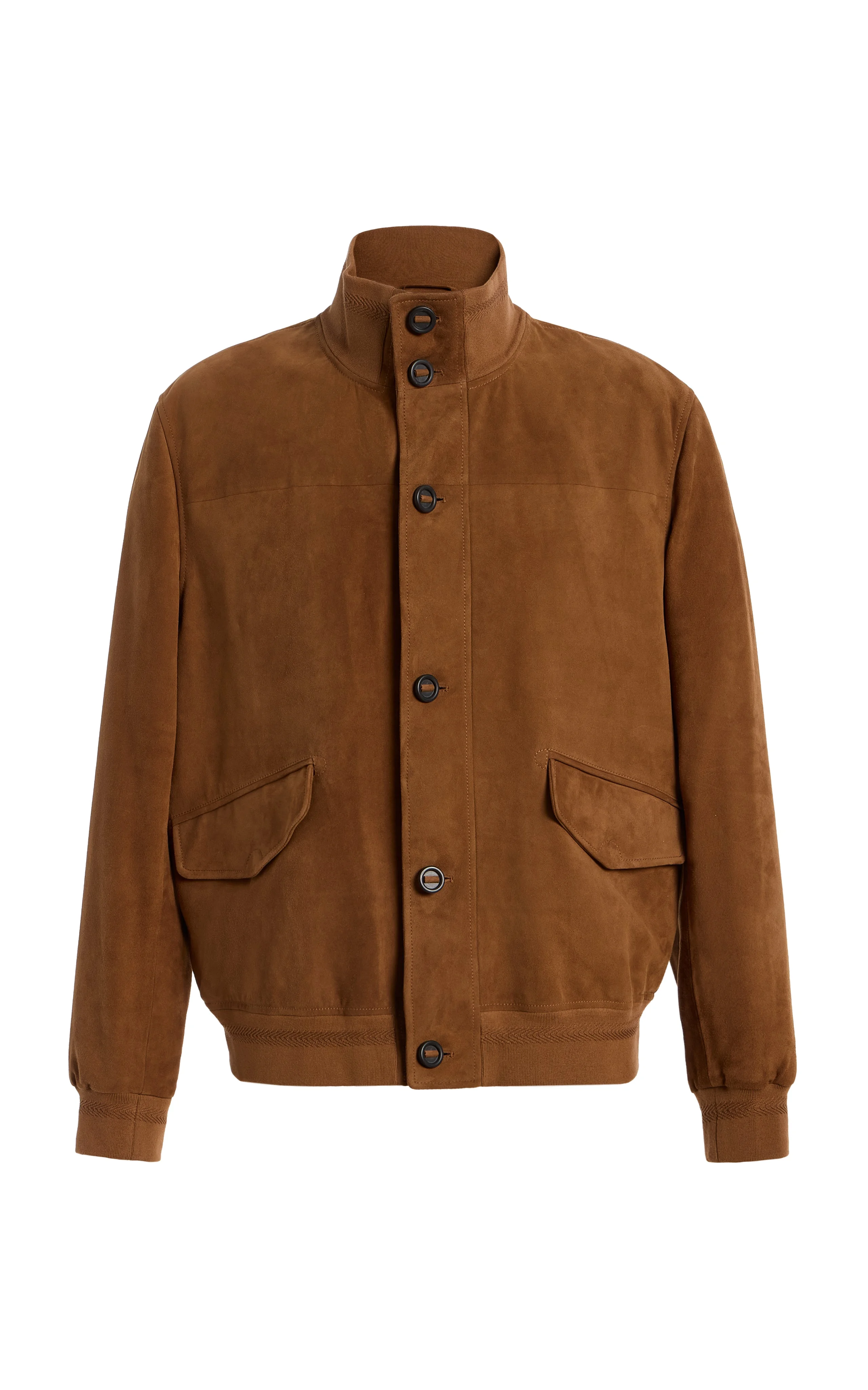 Leroy Jacket in Cognac Suede - 1