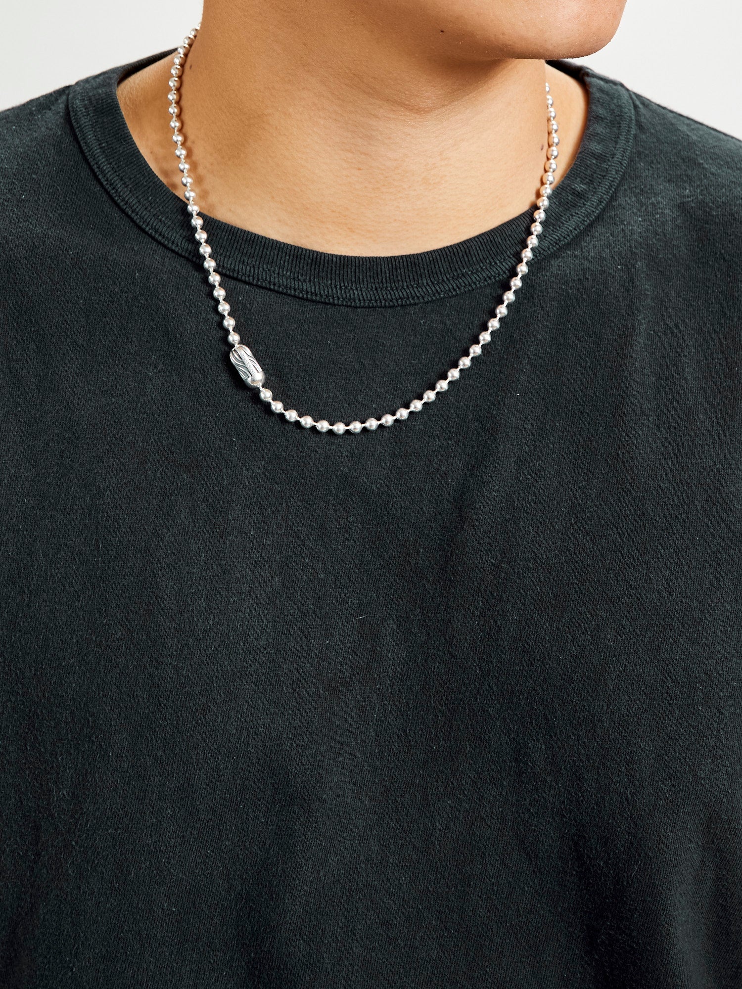 Desert Sessions Poplock Ball Chain Necklace in Sterling Silver - 2