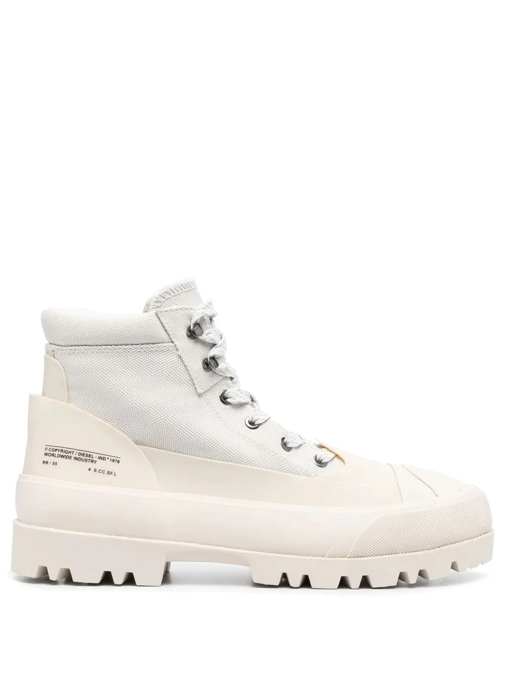 side logo-print ankle boots - 1