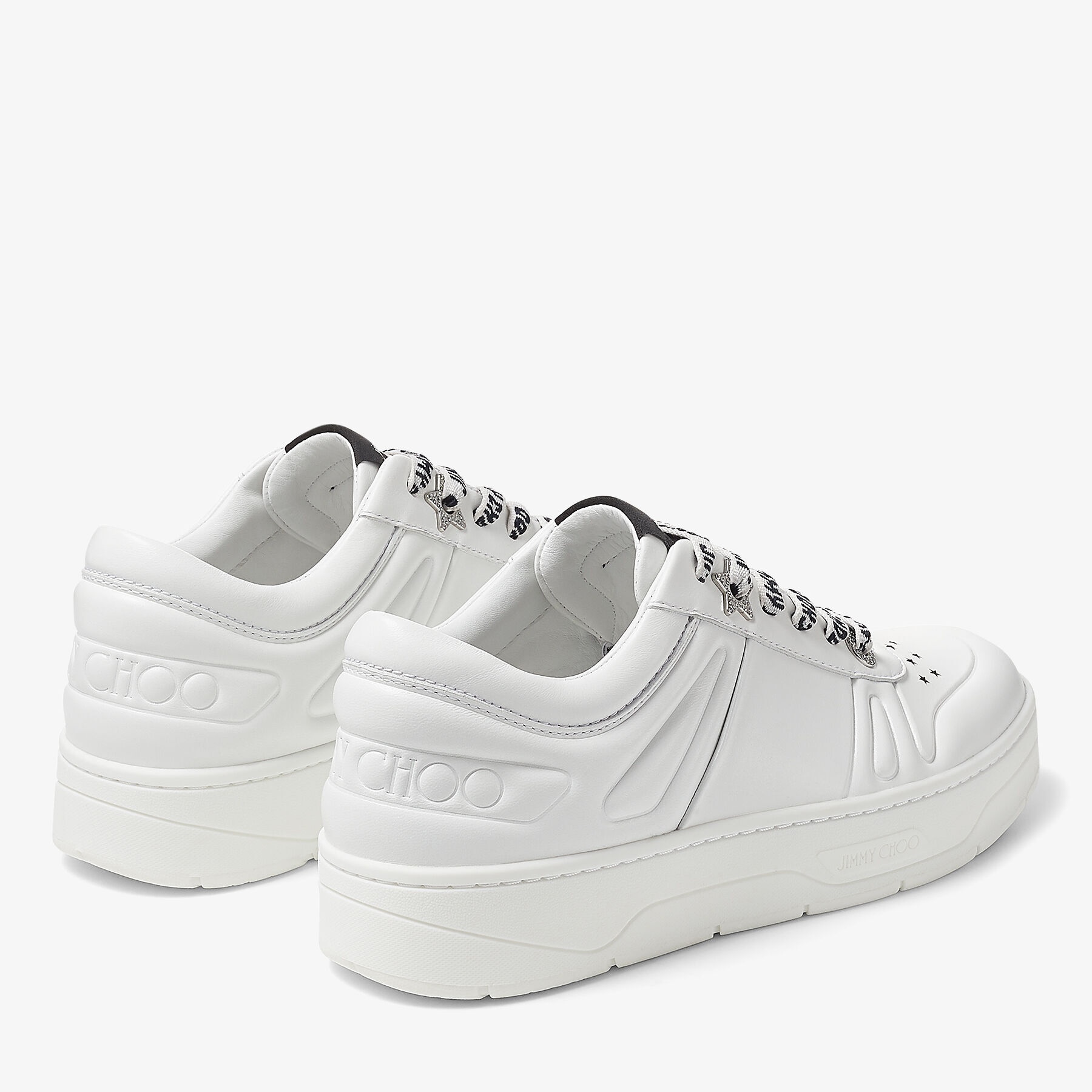 Hawaii/F
White Calf Leather Lace Up Trainers - 6