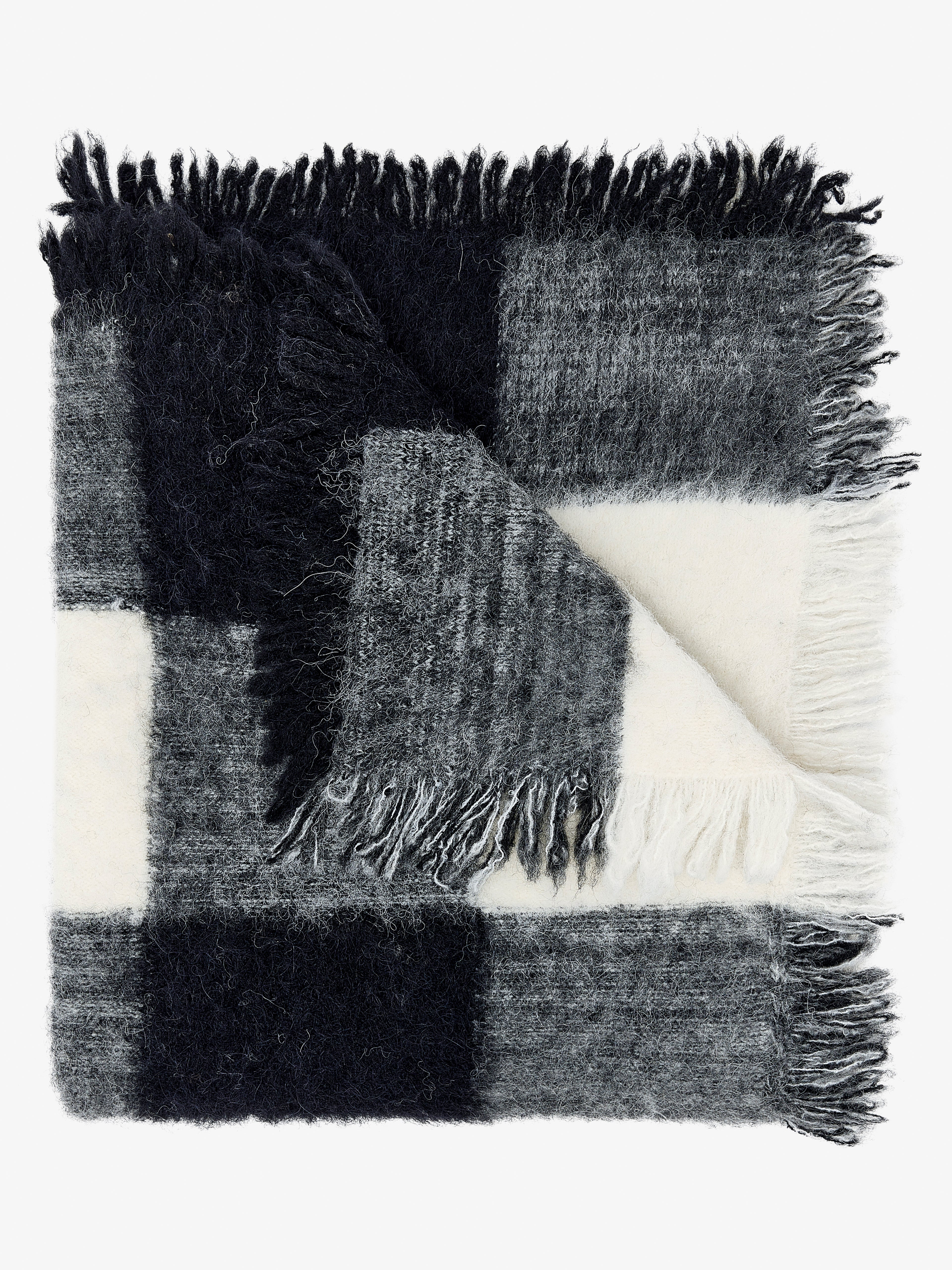 Kai Scarf in Brushed Glenplaid Knit - 3