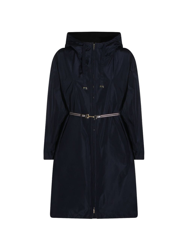 hooded belted jacket 1