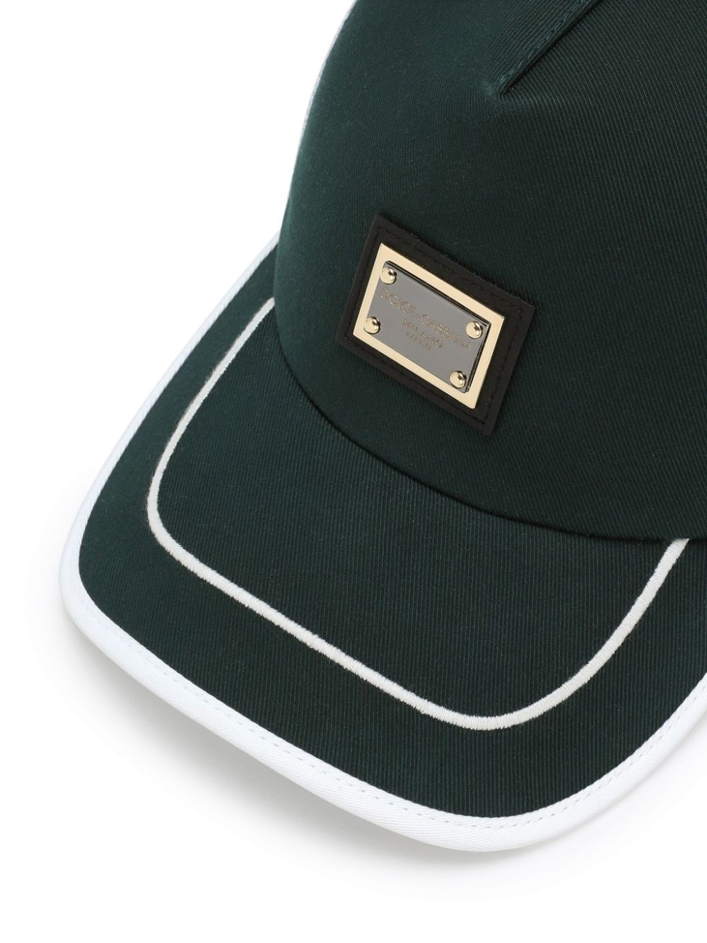 logo-plaque panelled trucker cap - 2