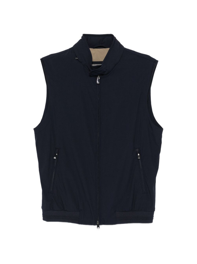 zip sleeveless gilet 1