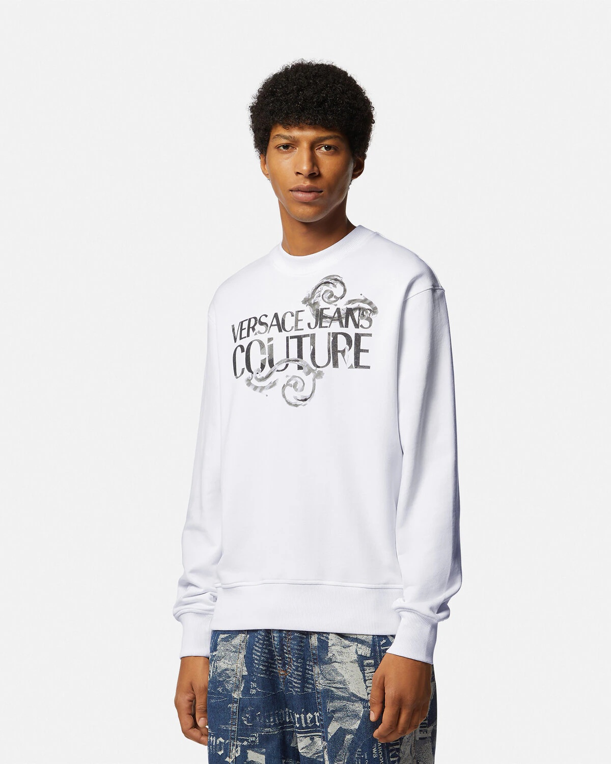 Watercolor Couture Logo Sweatshirt - 4